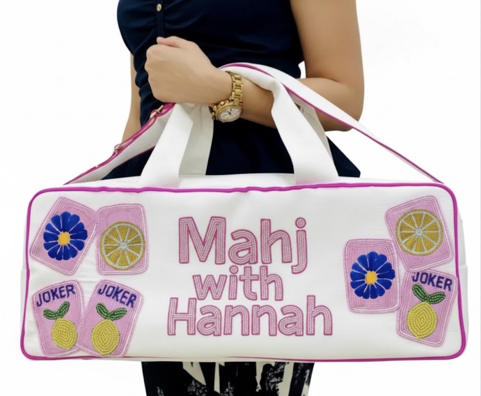 Personalized Mahjong Duffel Bag