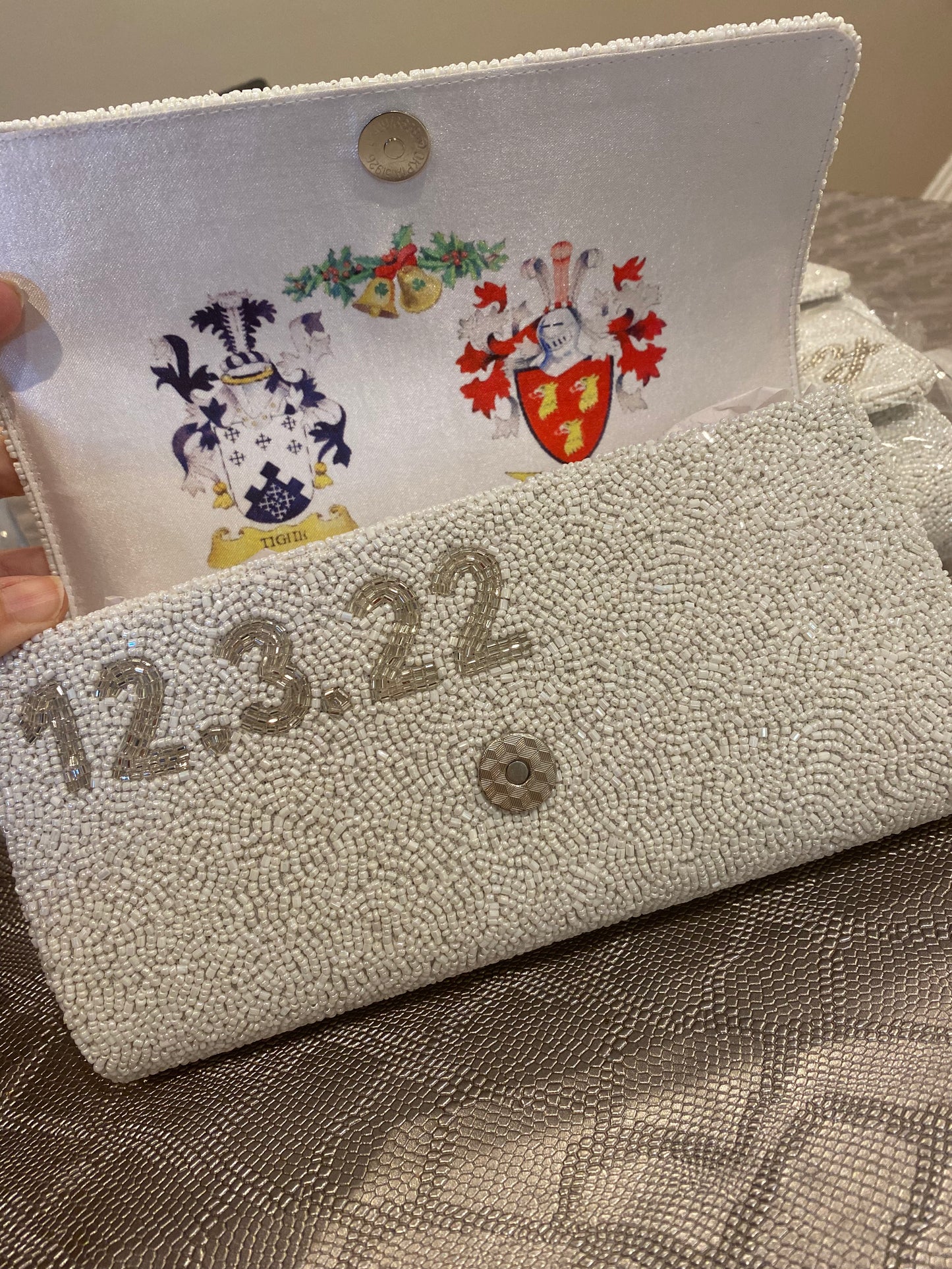 Beaded Photo Clutch