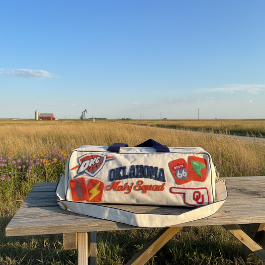 Custom Oklahoma Mahjong Duffel Bag