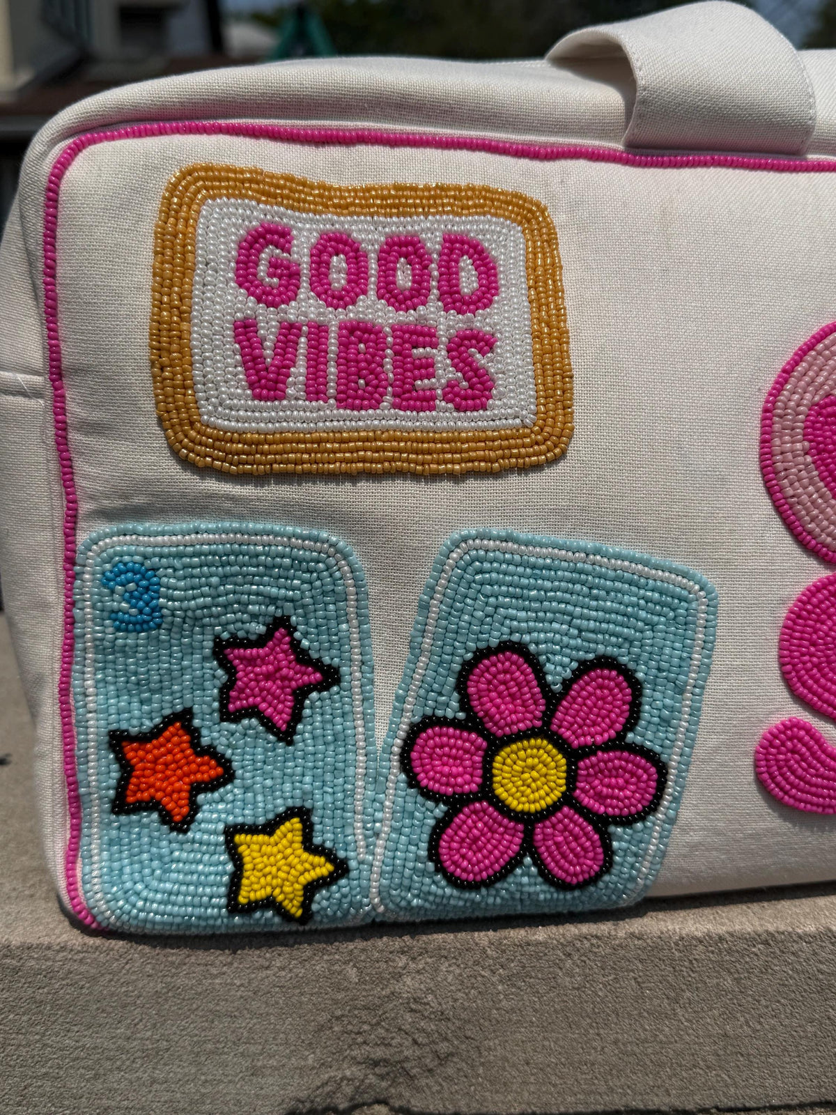 Mahjong Duffel Bag | Mahj Squad Beaded Bag | Mahjong Game Night Bag | Mahjong Gift for Her | Mahjong Player Gift | custom handbeaded design