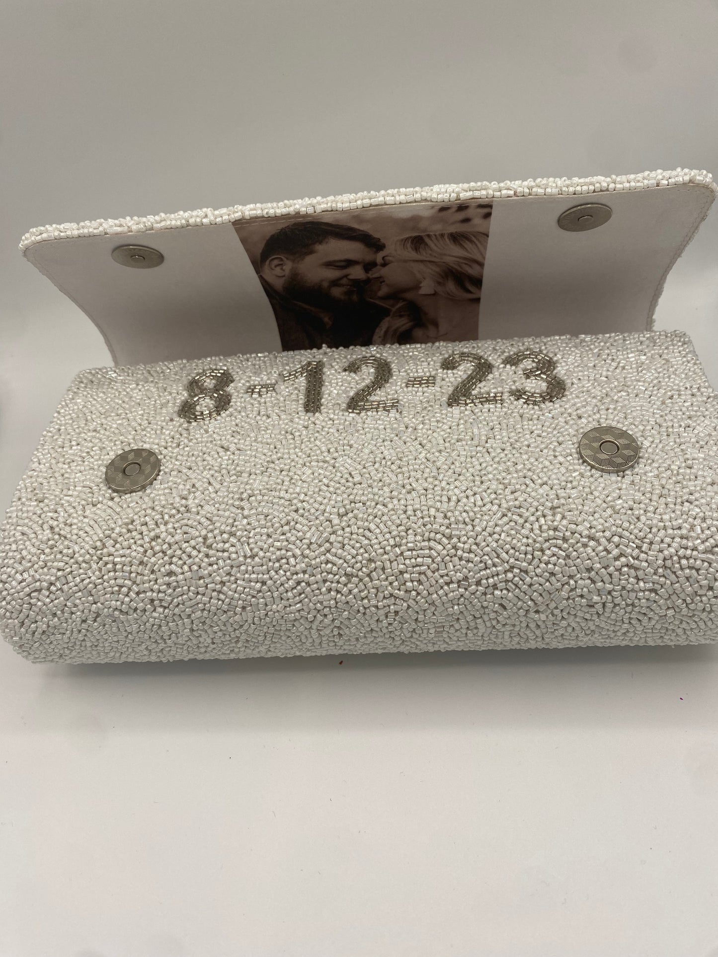Beaded Photo Clutch
