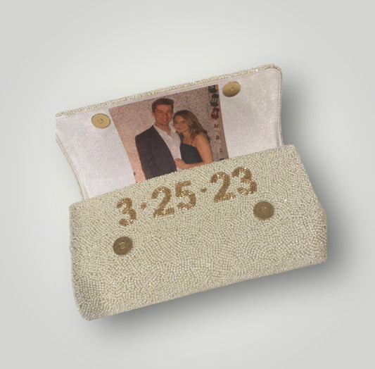 Beaded Photo Clutch