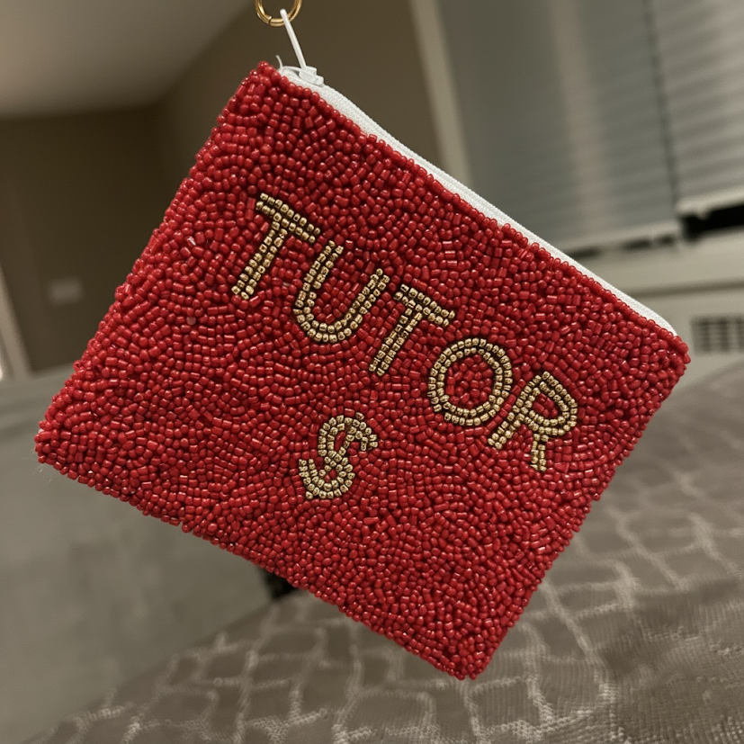 Beaded Tutor Coin Pouch